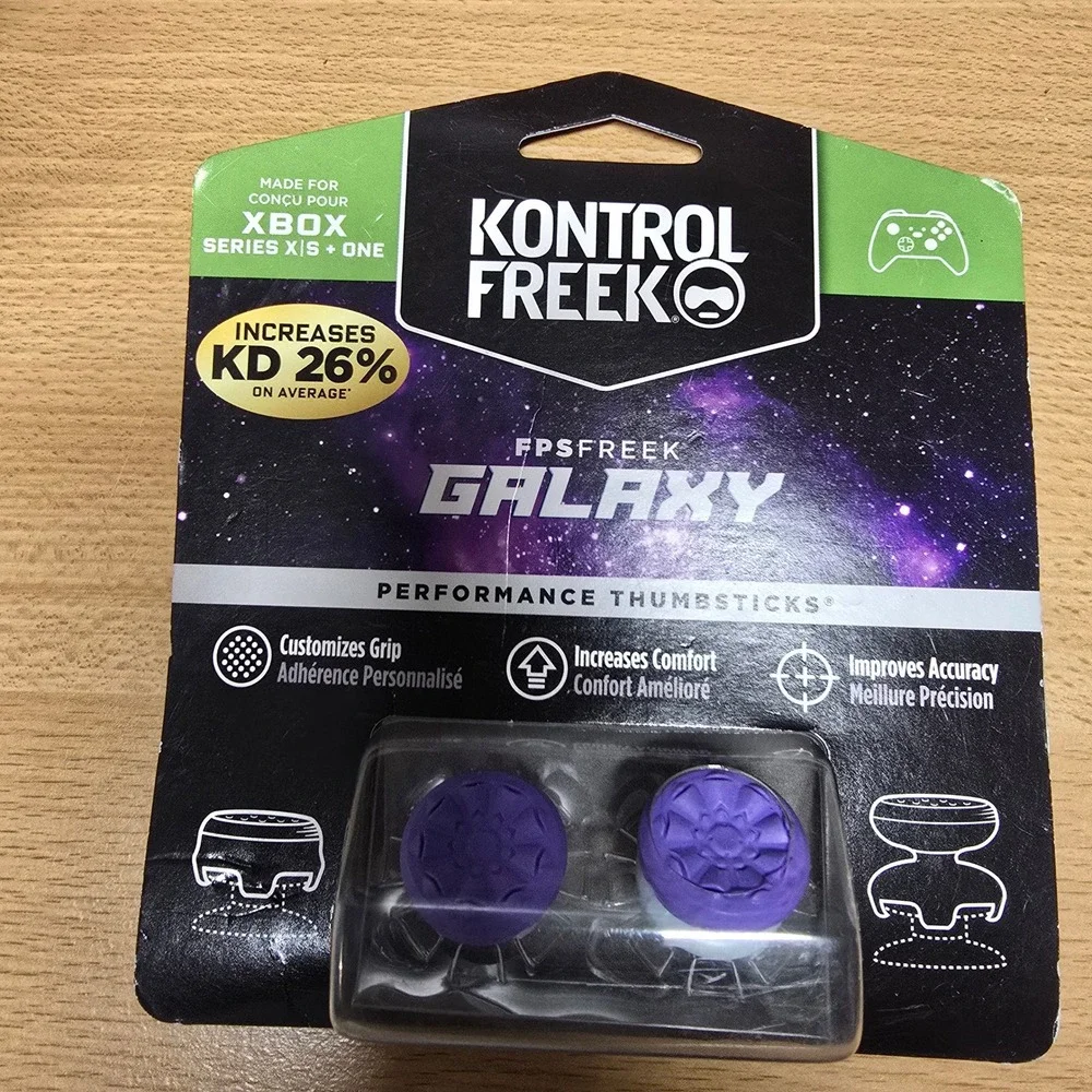 KontrolFreek FPS Freek Galaxy Xbox Series X|S Xbox One Purple Thumbsticks NEW
